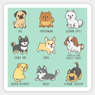 Dog Breeds Sticker